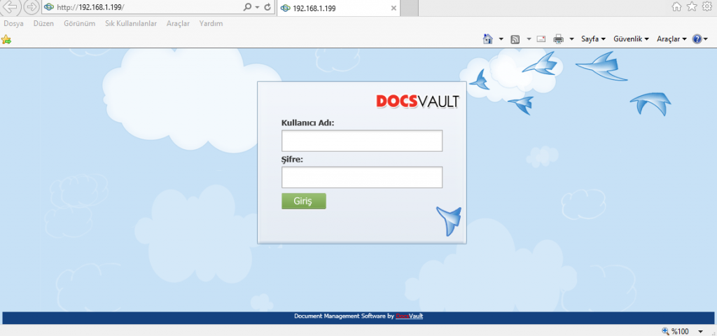 Docsvault Web Kurulumu. - Fins Blog